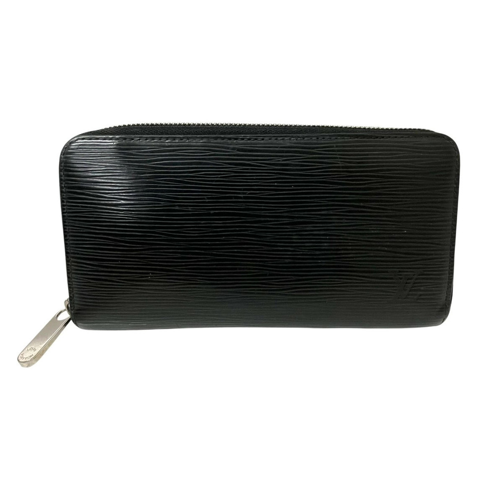 Louis Vuitton Zippy Wallet Round Zip Long Leather Noir Black
